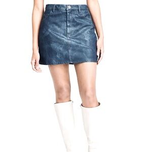 Bar III Etheral Glamour Sailoress Blue Mini Pencil Skirt with pockets size12 NWT